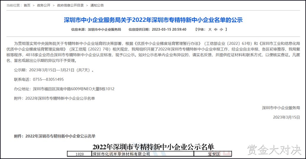 喜报！化讯半导体顺利通过天津2022年“专精特新”认定